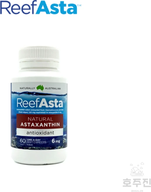 [리프아스타] 호주 ReefAsta 내추럴 아스타잔틴 아스타크산틴, 1개, 60정 - 쿠팡