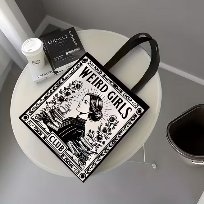 빈티지 아트 캔버스백 빈티지 에코백