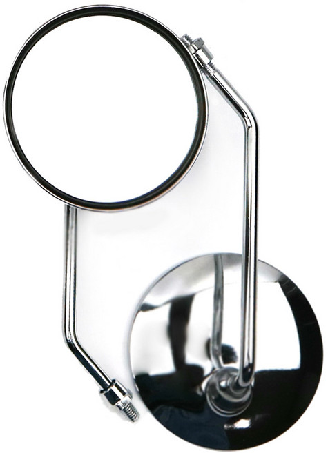 MOXI 오토바이 바이크 스쿠터 크롬 8mm 원형 백미러 HK14, 1세트, 좌우1세트