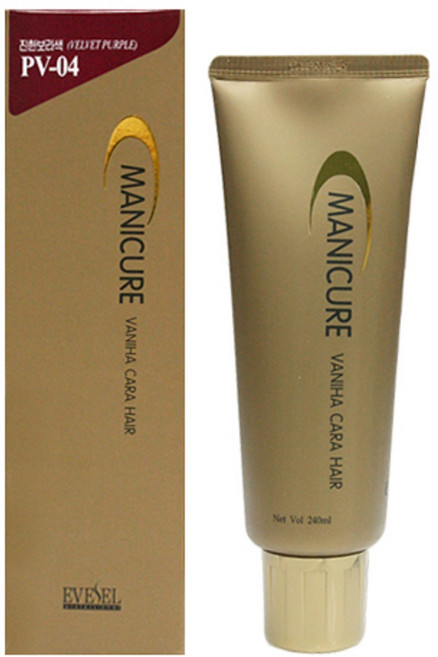 [이브셀] 베니하 카라 헤어 메니큐어 240ml, WN-08자연갈색, 1개