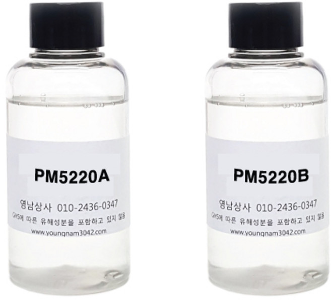 PM5220 고투명 액상실리콘 1kg/물 얼음 유리 표현, 2개