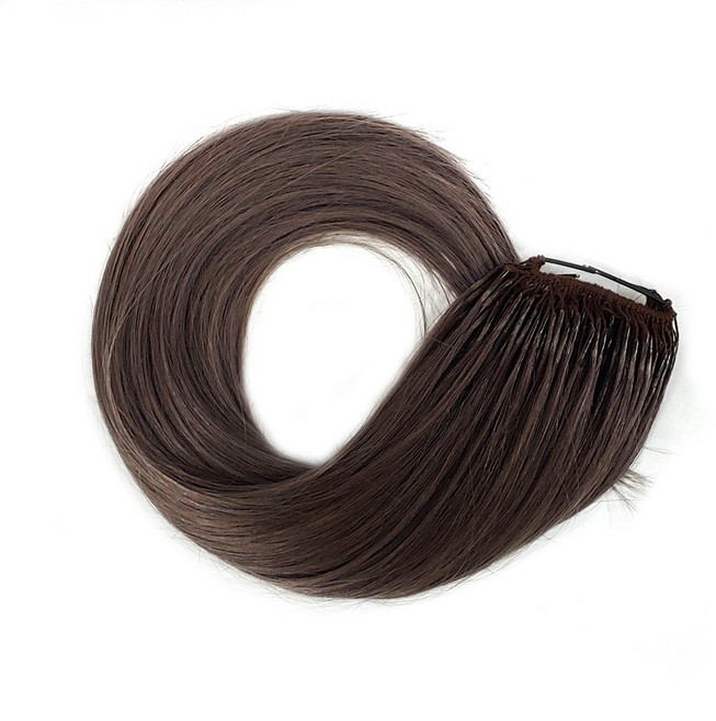 인모 스킬땋기 20인치 100가닥 (50g) / 슬림땋기 붙임머리 숱보충용 브릿지 옴브레 솜브레 발레아쥬 긴머리 가발 시술 재료, #1, 1개
