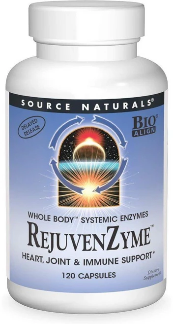 소스내츄럴스 RejuvenZyme 120캡슐, 1개, 120g, 120정 - 쿠팡