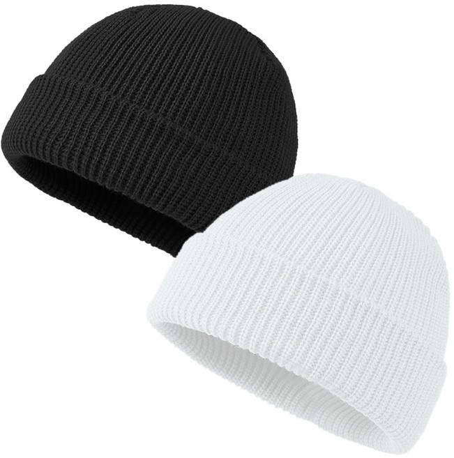 티렉스 남녀공용 골지 슬랭 숏비니 1+1