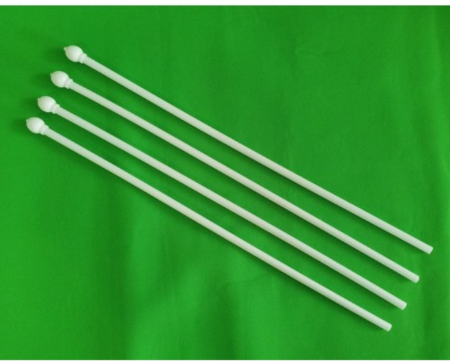 수기 깃대 50cm 1묶음 10개입 깃봉 PVC 깃대, 1세트, 백색