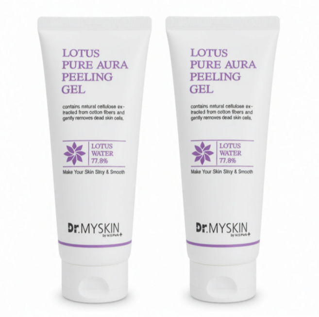 (1+1)로터스 아우라 필링젤/각질제거제/얼굴각질제거/피지/자극테스트완료/추가 컨슈머리포트, 110ml, 2개