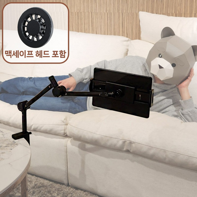 침대 책상 태블릿 거치대 7관절 360도 회전 무제한 각도조절 맥세이프포함, 02.핸드폰 전용거치대+맥세이프, 1개