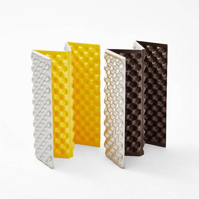 IXPE 단열 알루미늄 코팅 발포 방석 캠핑 등산 매트, 브라운 CU38BR