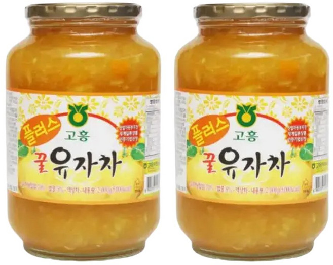 고흥 유자차 1kg 2개세트 두원농협 플러스 꿀 유자청, 1개
