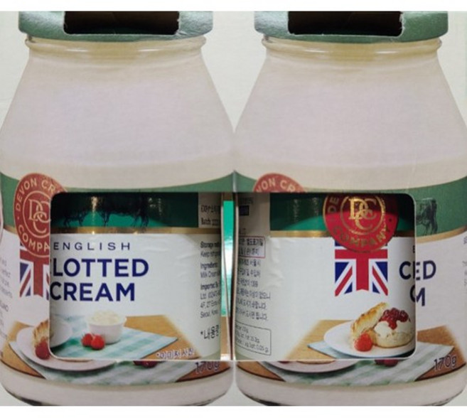 코스트코 영국산 DEVON 클로티드 크림 170g x 2병 + 이케아 봉지클립(대) 1P, 2개