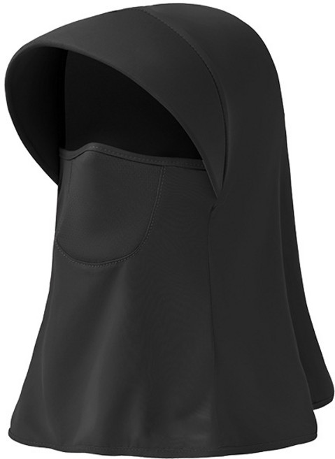 비플로 쿨가드 자외선차단 후드 풀페이스 마스크, 1개, 아이스블랙 에어핏