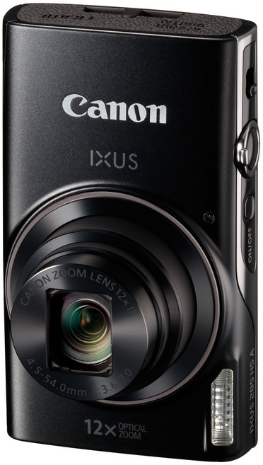 Canon IXUS HS A 輕巧型數位相機 12倍光學變焦 Wi-Fi NFC, 285 黑色+副廠電池+皮套