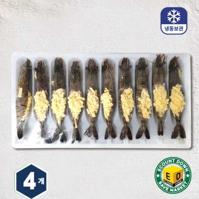 블랙타이거 버터 치즈새우 (40g*10입) 400g 냉동, 4개