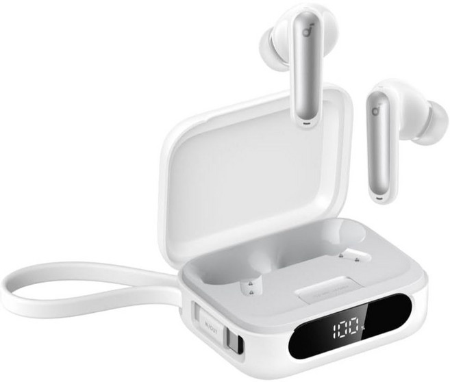 Soundcore P41i A3937 二合一行動電源降噪藍牙耳機 附Lightning轉接頭, 白