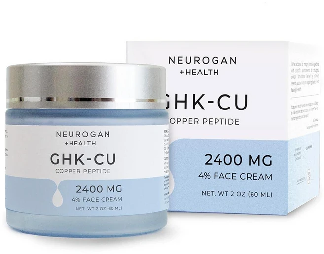 Neurogan GHK-Cu 구리 펩타이드 페이스 크림 | 피부 탄력 및 깊은 수분 공급을 위한 4% 펩타이드 | 2400 MG GHK-Cu가 함유된 데일리 페이셜 모이스처라이, 60ml - 쿠팡