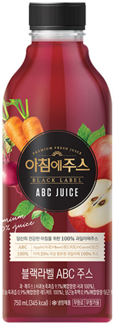 서울우유 아침에주스 블랙라벨 ABC주스 6개, 750ml