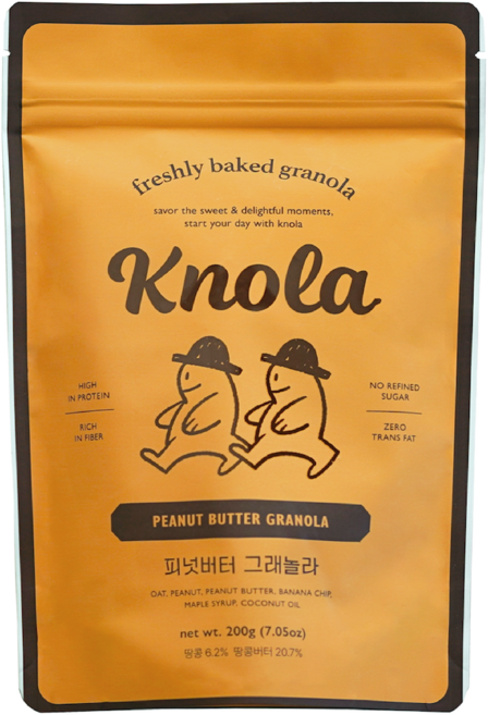 크놀라 피넛버터 그래놀라, 1개, 200g
