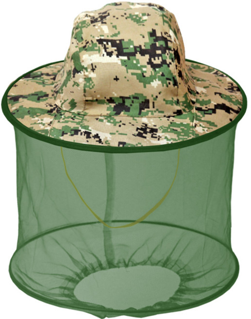 방충모자 모기장모자 일반 밀리터리 방충망 모자 1P 밀리터리 봉모자 벌초모자 농모 농사모자 치마모자