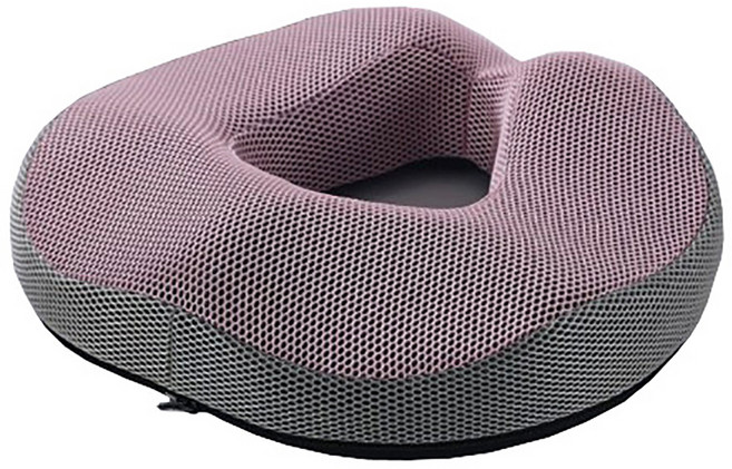 몬스터팜 메쉬 메모리폼 치질 도넛 방석, 1개, 핑크 매쉬