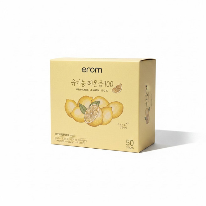 이롬 유기농레몬즙 50개 코스트코 50포 4개, 1L, 4박스