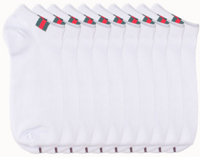 양말예찬 남성용 삼선라인 스니커즈양말 10개세트