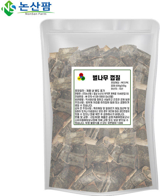 국산 벌나무 껍질 200g 산청목, 1개(200g), 1개