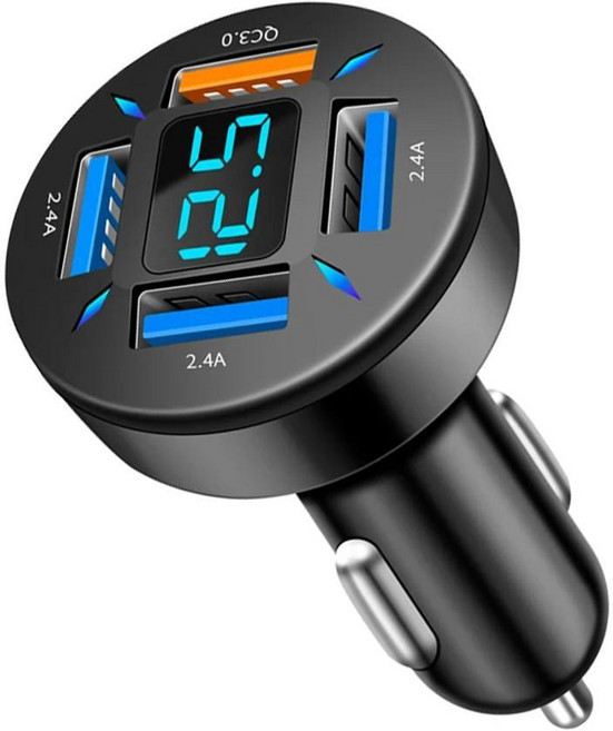 포트 차량용 화웨이 아이폰 빠른, 1개, 색상 이름: 5. 4USB QC