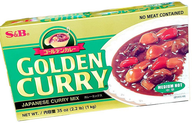 [MENP1OM652EH]골든카레 믹스 중간 매운맛 고형카레 1kg, 1개