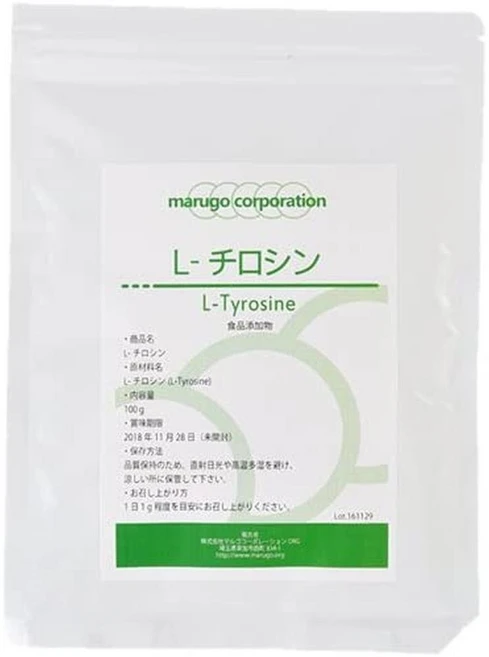 marugo 일본직구 LTyrosine 100g 아미노산 100% 계량스푼 포함 식용 파우더, 사이즈, 1개 - 쿠팡