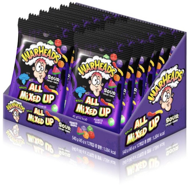 스키틀즈 오리지널 프룻츠향, 45g, 12개