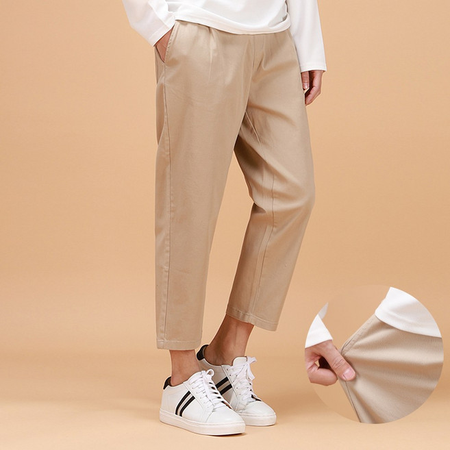 후앙스 데일리 와이드 9부 편안한 스판 면바지 SPCP-401