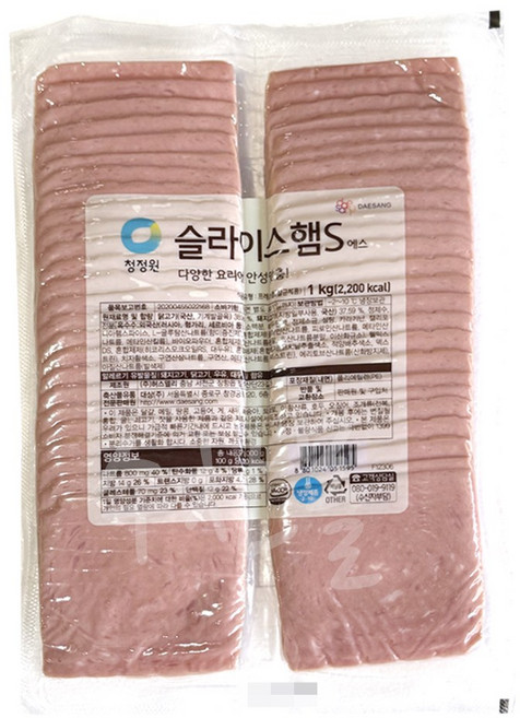 청정원 슬라이스햄S1kg, 1kg, 1개