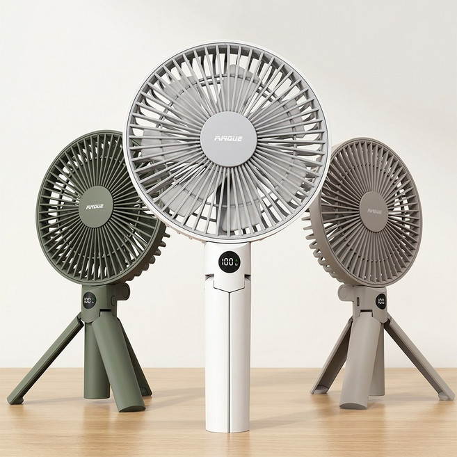 AXIS 무선 휴대용 빅팬 접이식 미니 선풍기 무소음 손선풍기, 클라우드 화이트, AXIS-1