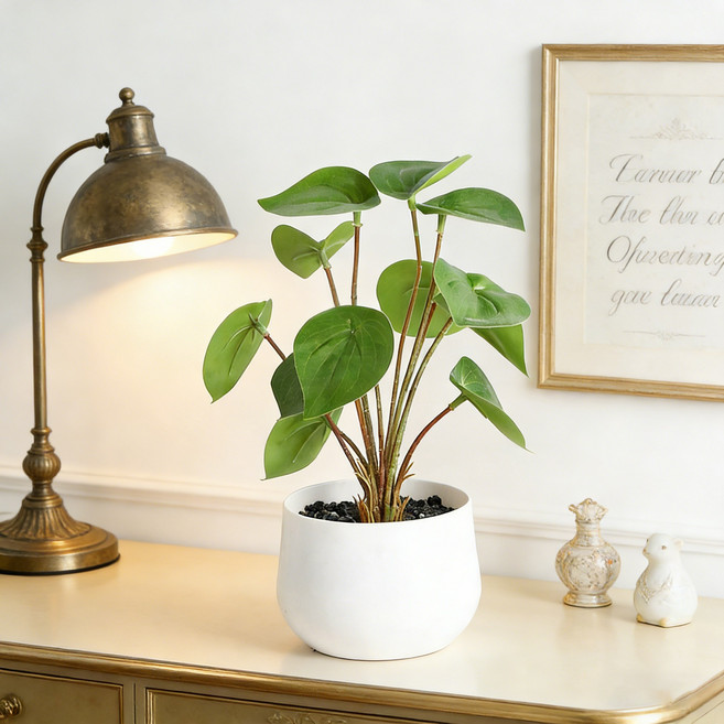 인테리어 소품 인조 화분 책상 거실 사무실 장식, 스킨답서스