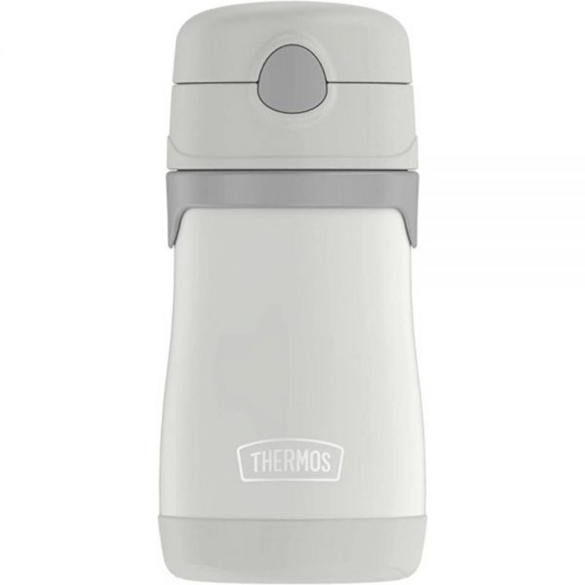 THERMOS 진공 단열 스테인리스 스틸 295.7ml(10온스) 빨대 물병 미키 마우스, Gray, Gray, 1개