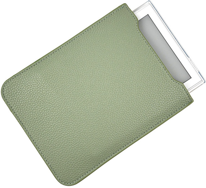 BOHO 6인치 이북리더기 텍스처드 가죽 케이스 크레마 페블 모티프 오닉스 포크5 4 파우치, 카키, 1개