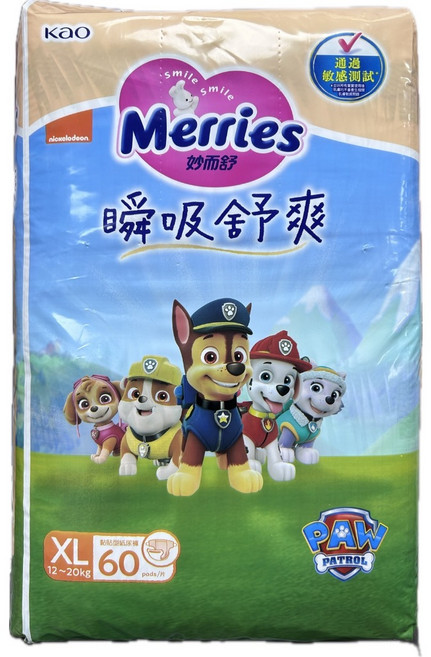 Merries 妙而舒 瞬吸舒爽 黏貼型尿布, 1個