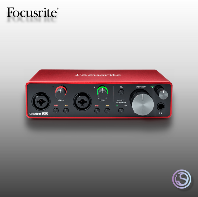 포커스라이트 스칼렛 2i2 3세대 오디오인터페이스 오인페 Scarlett 2i2 미디작곡