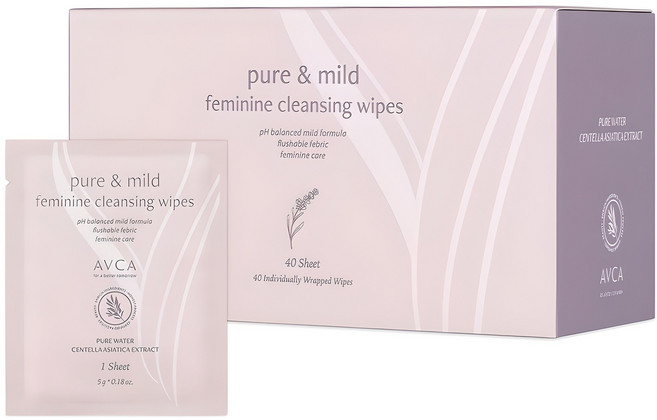 아브카 퓨어 앤 마일드 여성 청결 티슈 40p, 200g, 1개