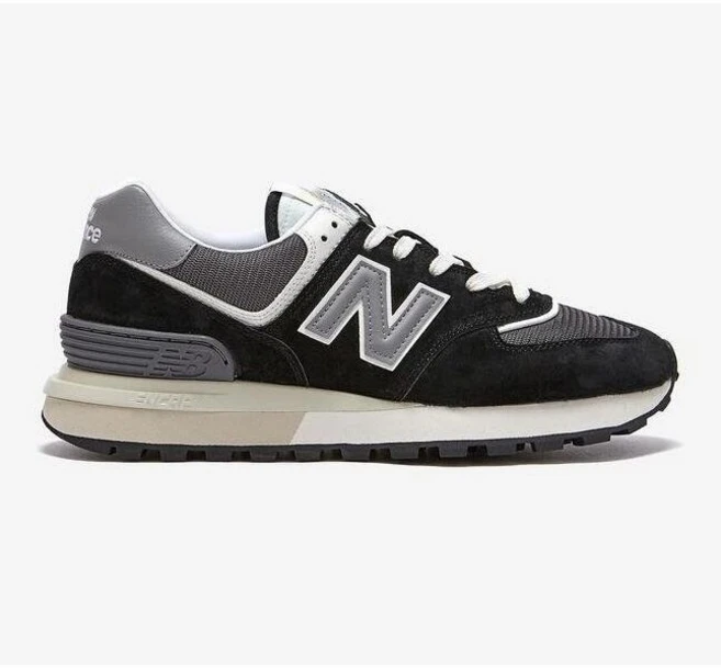 뉴발란스 574 레거시 앙고라 블랙 운동화 남여공용 스니커즈(증정품+신발끈 ), 290, U574LGG1 - 쿠팡