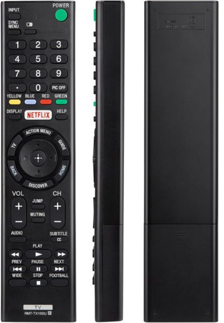 2개 묶음 TCL 구글 TV 리모컨 교체용 범용 스마트 UHD HDR LED QD 미니 QLED 4K TV용 Roku 아님, YOSUN 소니 TV용