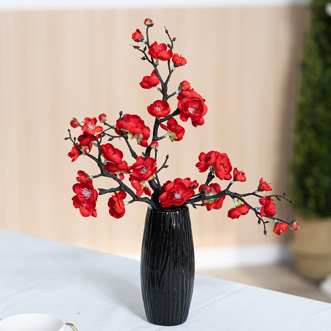 봄조화 클래식 매화화병, 1개, 42레드