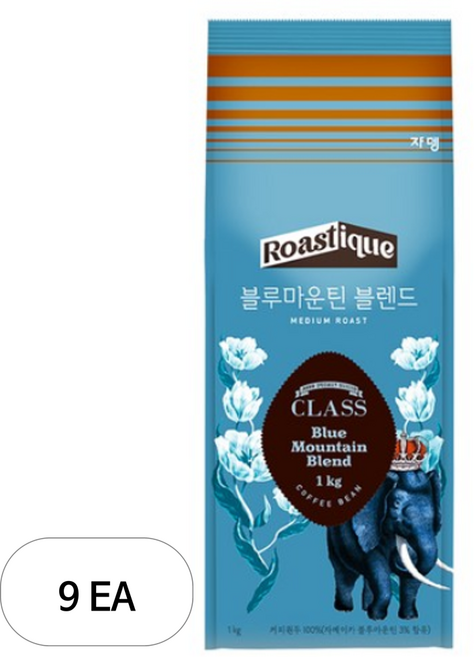 쟈뎅 클래스 블루마운틴 블렌드 원두커피, 분쇄, 1kg, 9개