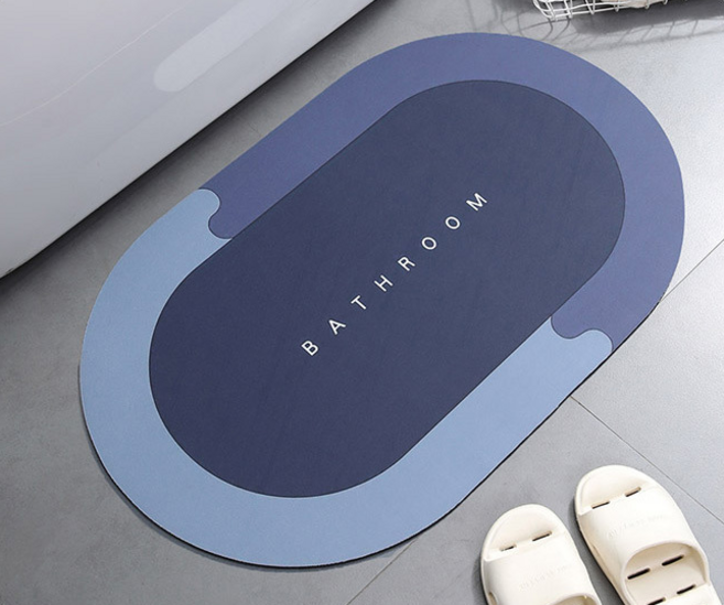 (1+1) 빨아쓰는 규조토 발매트 욕실 화장실 현관 베란다 주방 미끄럼방지 매트, 1개 or 1+1개, 그레이(1+1)