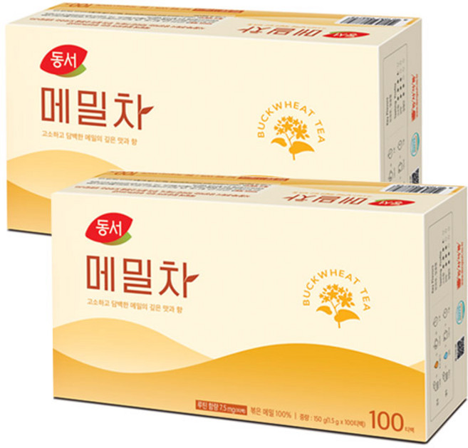 동서 메밀차100Tx2개, 1.5g, 100개입, 2개