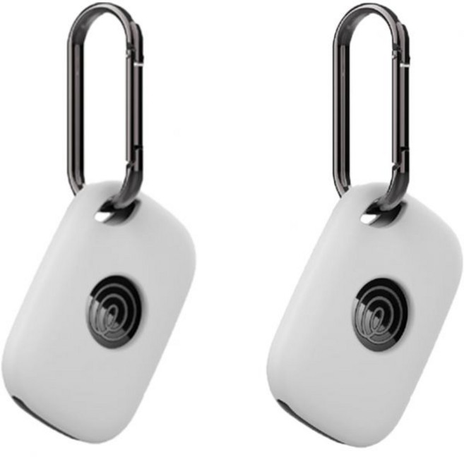 Tile by Life360 Pro 2024 블루투스 트래커용 케이스 부드러운 실리콘 보호 휴대용 스크래치 충격 방지 2팩 화이트.