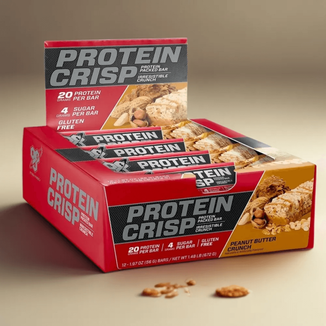 BSN 신타6 프로틴 크리스프 단백질 바 (유청단백질 20g), 12개, 55g