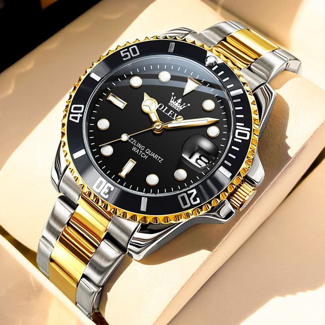 Cogot 그린 물귀신 방수 남성시계