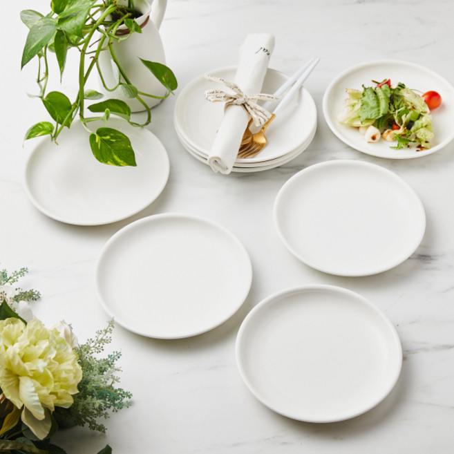 모던하우스 WOW MORECA 앞접시 8P세트 D20 IVORY CA3619027, 아이보리