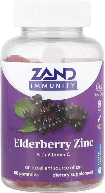 몸관리하세요 겨울입니다 Zand Immunity™ 비타민C 함유 엘더베리 아연 구미젤리 60개 특별관리진행, ZandImmunity비타민C함유엘더베리아연구미젤리60, 60정 - 쿠팡